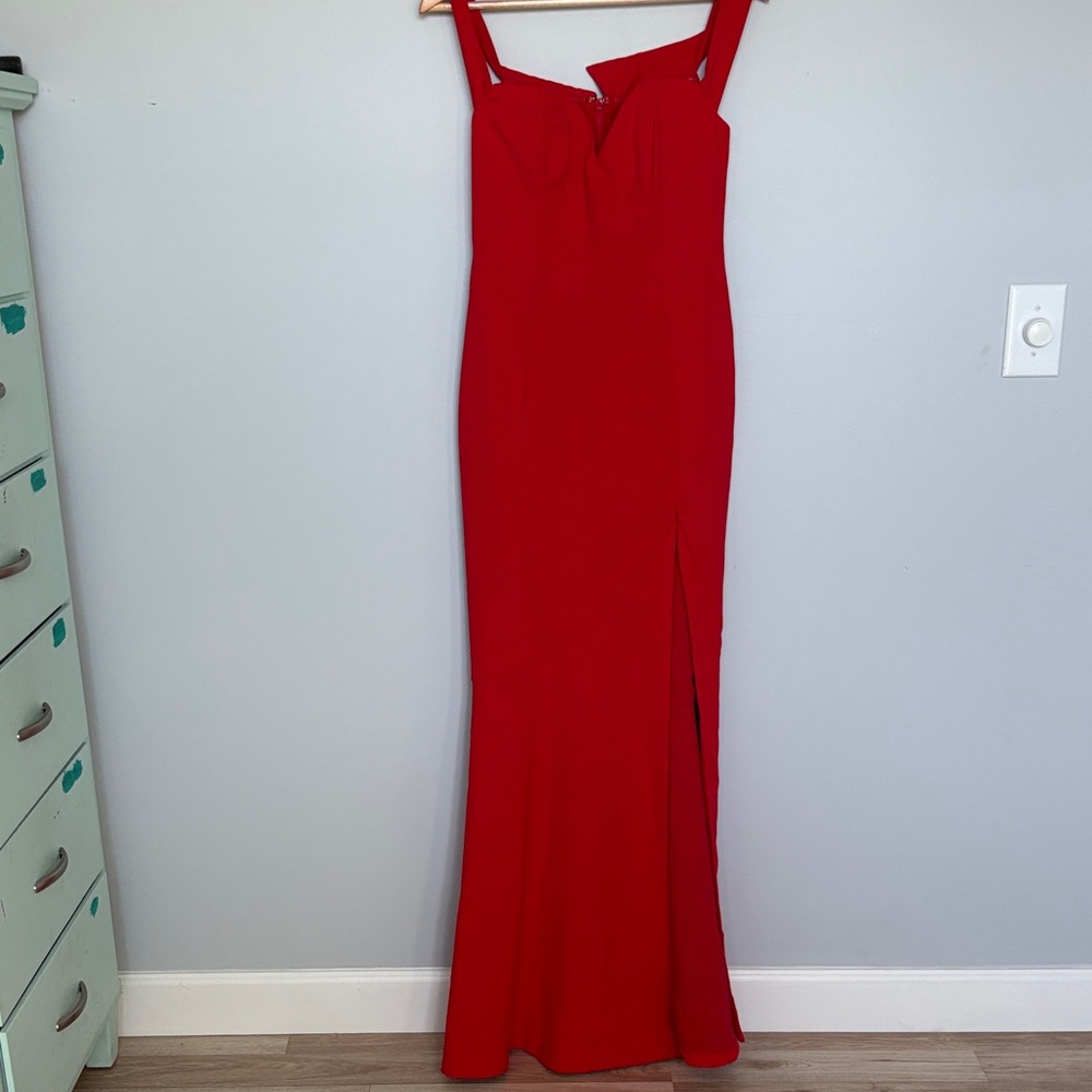 NBD Striking Red Maxi Dress